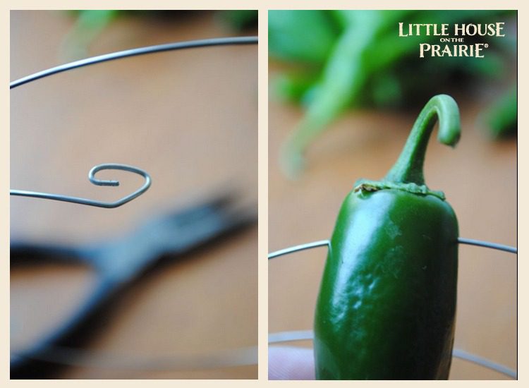 Preparing the wire for your pepper