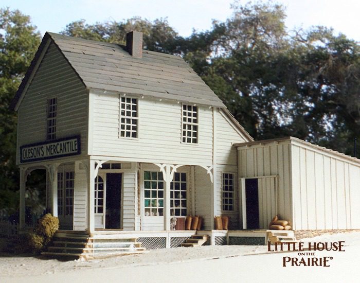 A large scale model of the Oleson's Mercantile.