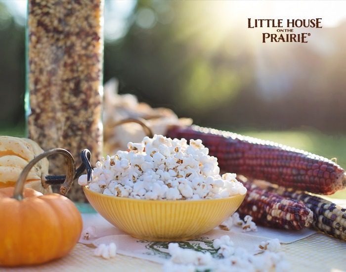 Thanksgiving and Laura Ingalls Wilder - popcorn, parched corn, maize, and other fall foods