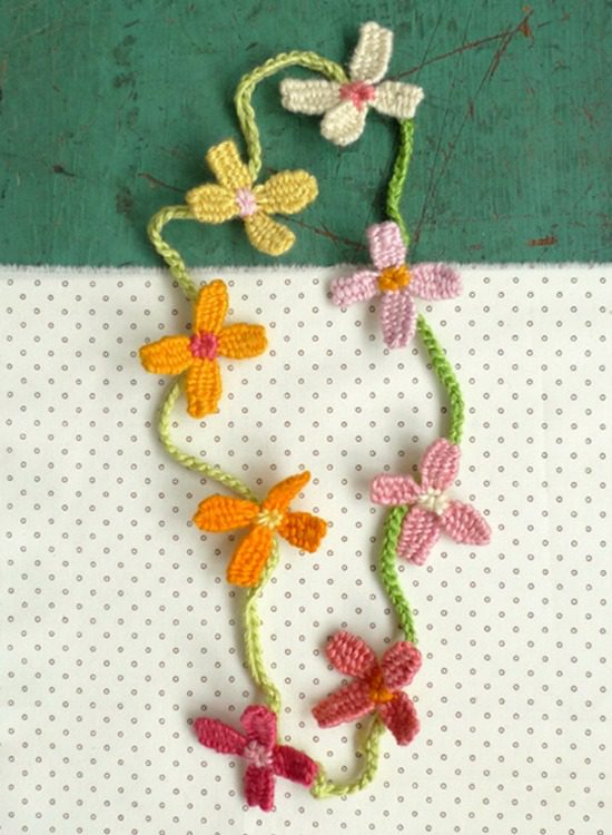 Flower necklace DIY