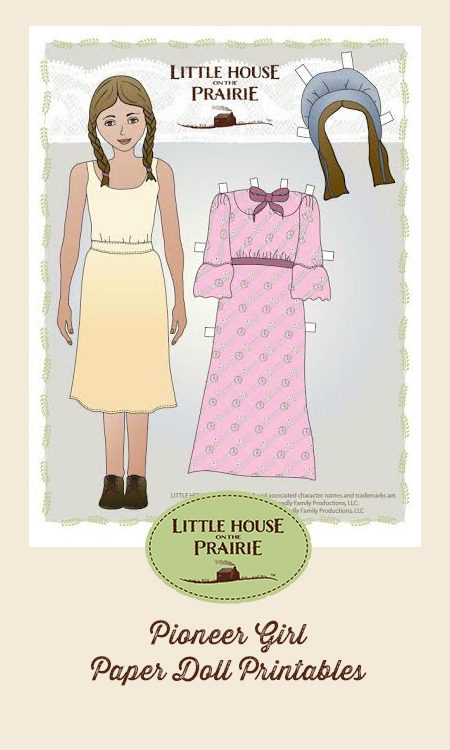 Pioneer Girl And Pioneer Boy Paper Doll Printables Little House