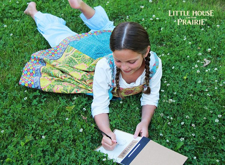 Little House on the Prairie inspired memory book activity