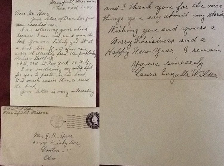 Fan Feature – Judy Green’s Story of Laura Ingalls Wilder's Letter