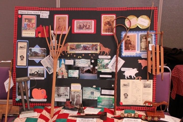 A Farmer Boy educational display as part of Little House on the Prairie learning workshops!