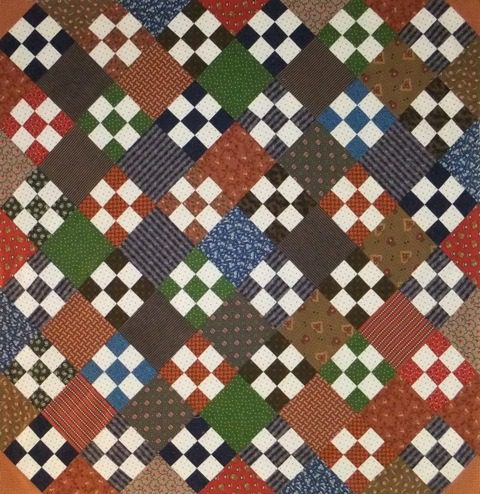 9-Patch Quilt Block Example by Linda Halpin | Quilting with Laura Ingalls Wilder
