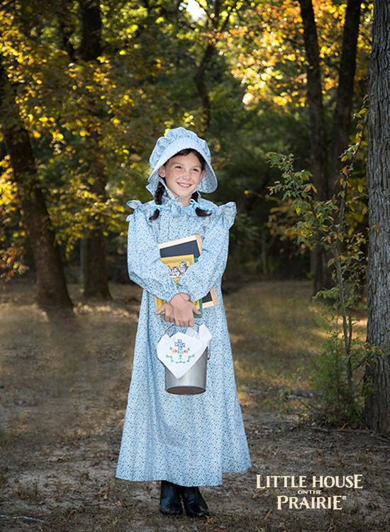 Prairie Dresses for One-Room schoolhouse costumes - Using the Little House on the Prairie fabrics by Andover Fabrics.