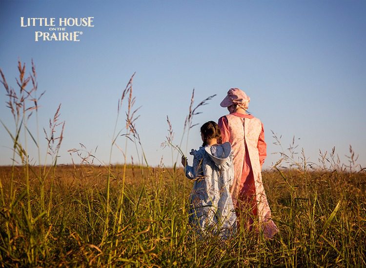 The Little House on the Prairie inspired fabrics by Andover Fabrics transformed into beautiful prairie dresses for grown ups and children both. 