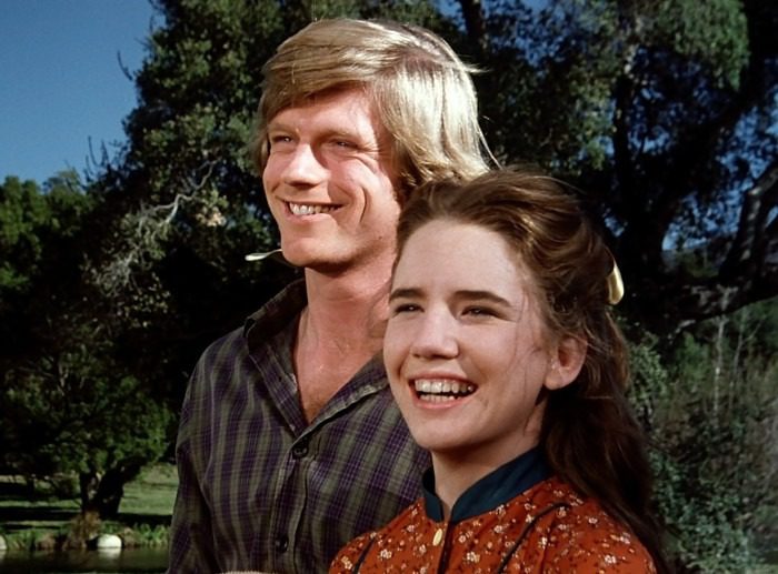 Little House on the Prairie episode He Loves Me He Loves Me Not Part One featuring Dean Butler as Almanzo Wilder and Melissa Gilbert as Laura Ingalls.