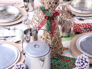 Little House on the Prairie Inspired Christmas Tablescape Featured