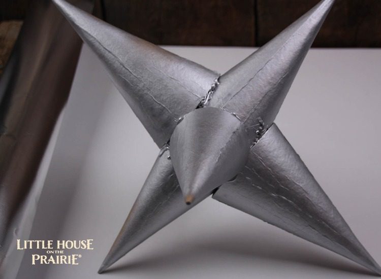 Make the star silver with paint or spray paint.
