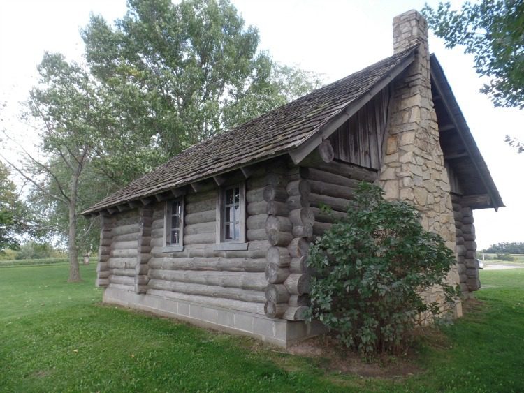 Replica cabin in Pepin where Caroline Ingalls once lived