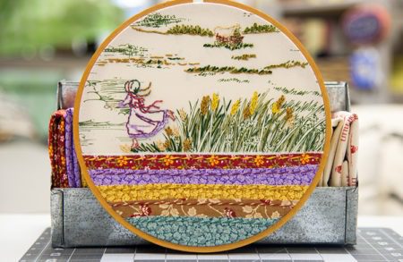 Little House on the Prairie Hoop Project DIY Featured