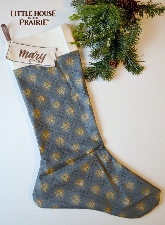 Gorgeous Little House on the Prairie inspired DIY stocking.