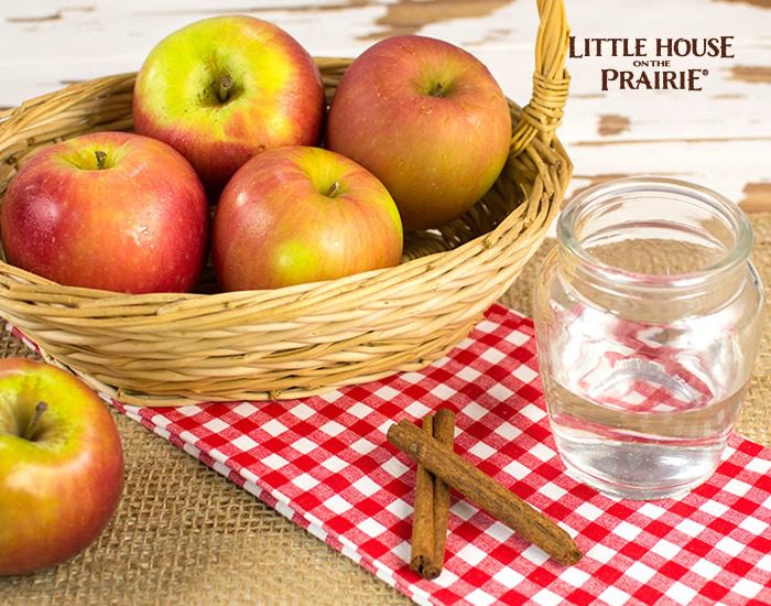 Ingredients for Homemade Applesauce inspired by Little House on the Prairie